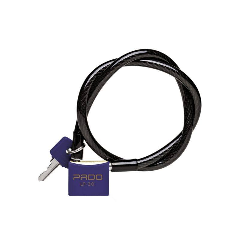 CADEADO LATAO BIKE 30MM 120CM AZ BLIST