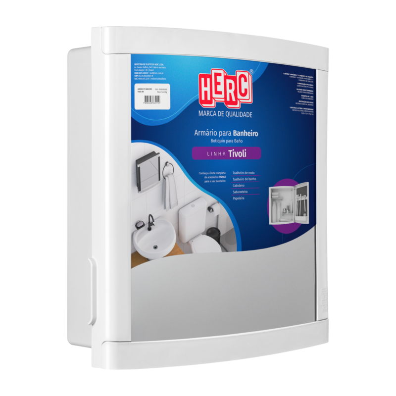 ARMARIO PLAST EMB 34X33X11CM BRANCO