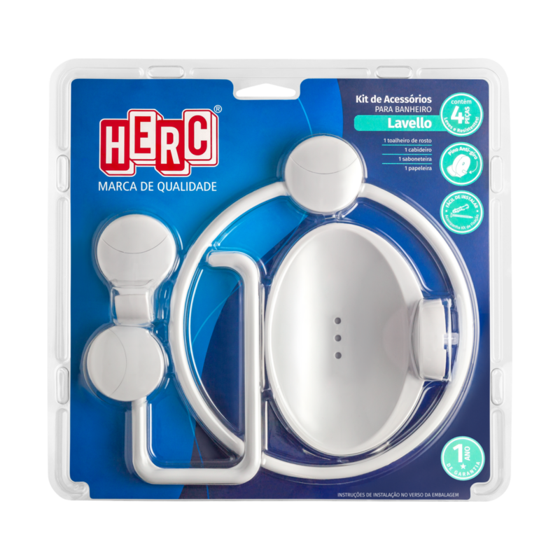 KIT P/BANHEIRO ABS BR 4PC LAVELLO