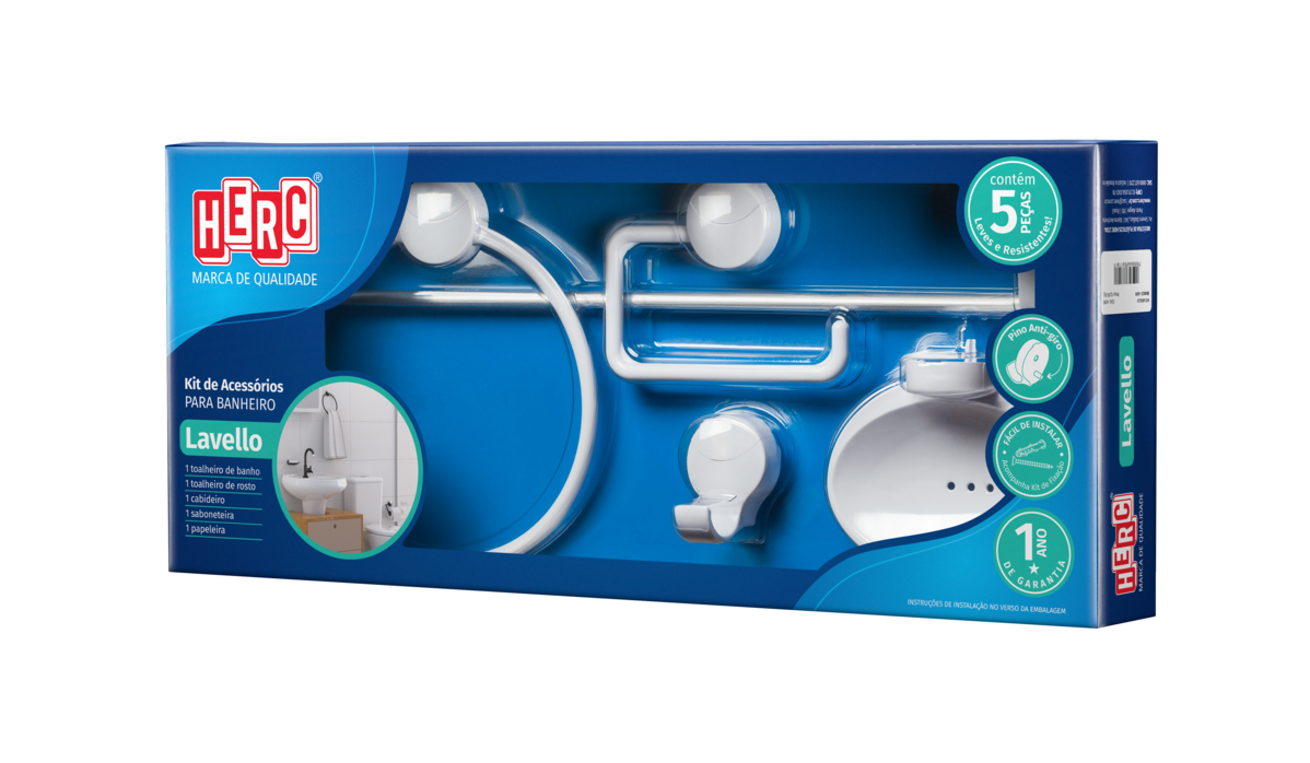 KIT P/BANHEIRO ABS BR 5PC LAVELLO