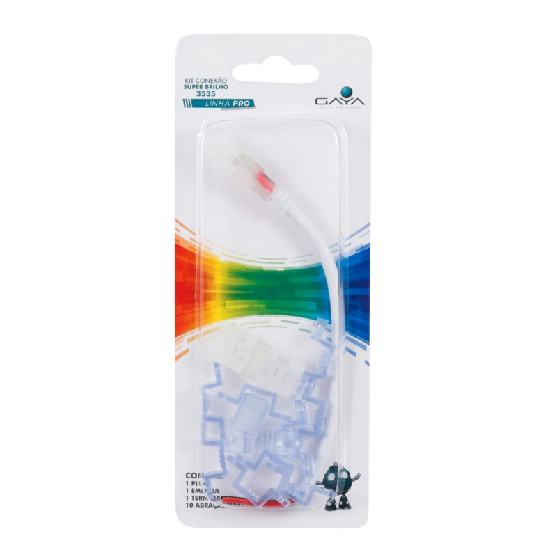 KIT CONECTOR P/FITA LED PRATIK 220V