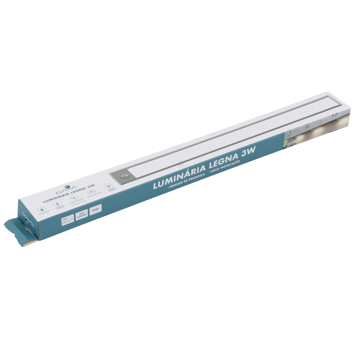 LUMIN MAGNETICA LEGNA 3W 4K