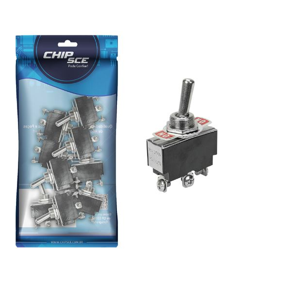 CHAVE ALAVANCA 3 POLOS 15A-125V 10A-220V