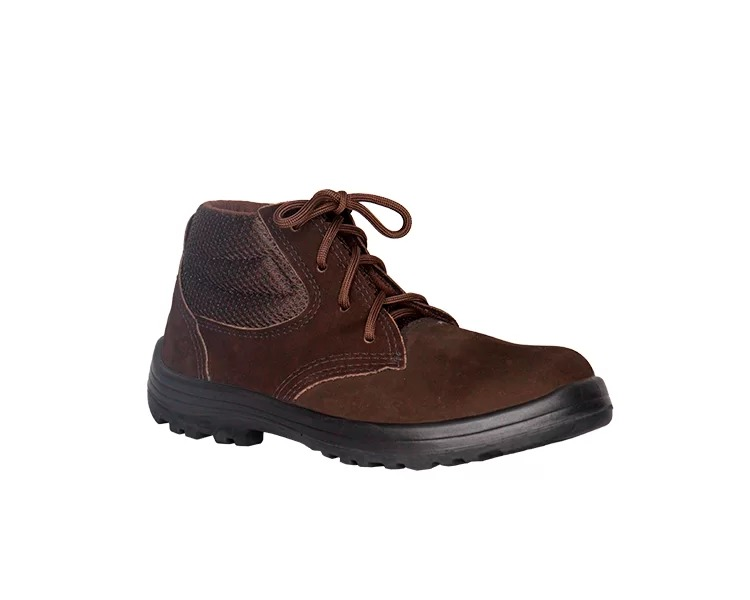 BOTINA NOBUCK PU 35 MONO BICO PP MARRON
