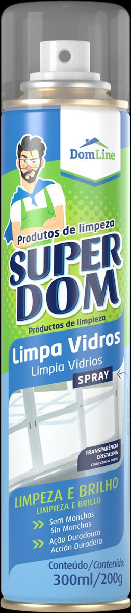 LIMPA VIDROS SPRAY SUPER 300ML 200G