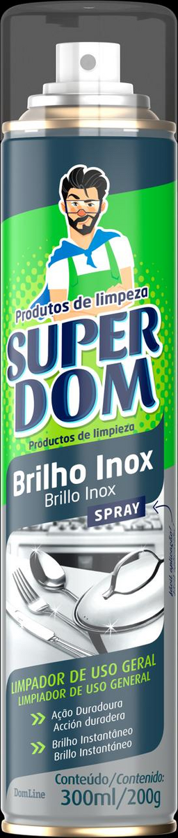 LIMPA INOX SPRAY SUPER 300ML 200G