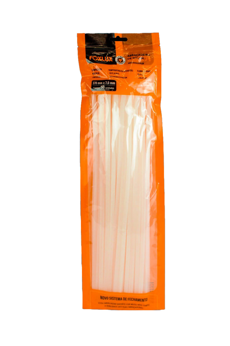 ABRACADEIRA NYLON BR 370X7,0MM 50UN