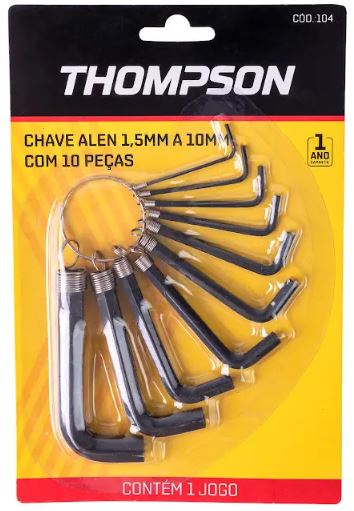 JG CHAVES ALLEN CURTA 10PC 1,5A10MM