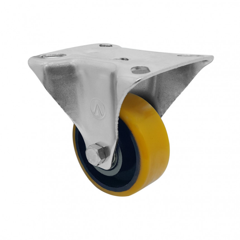 RODIZIO FIXO 3″ PU REF LARANJ S/FREIO