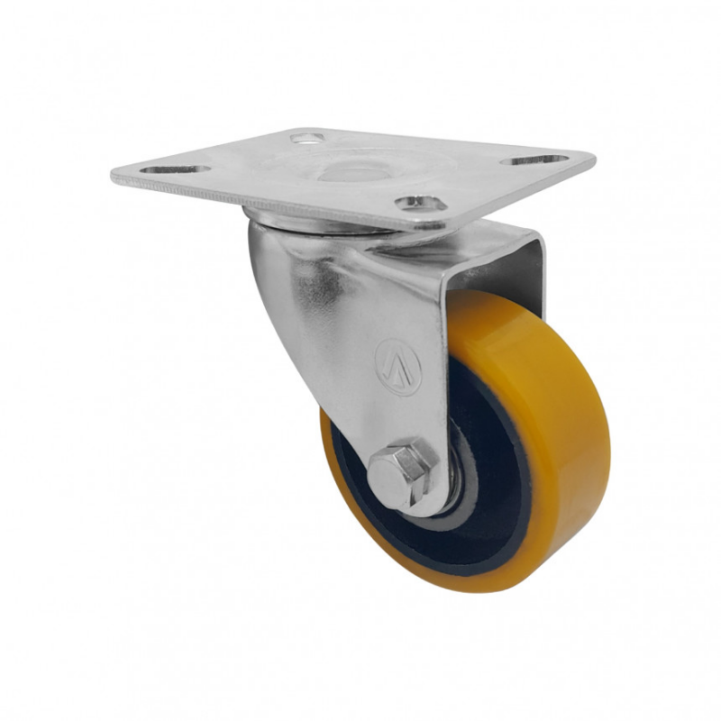 RODIZIO GIRAT 3″ PU REF LARANJ S/FREIO