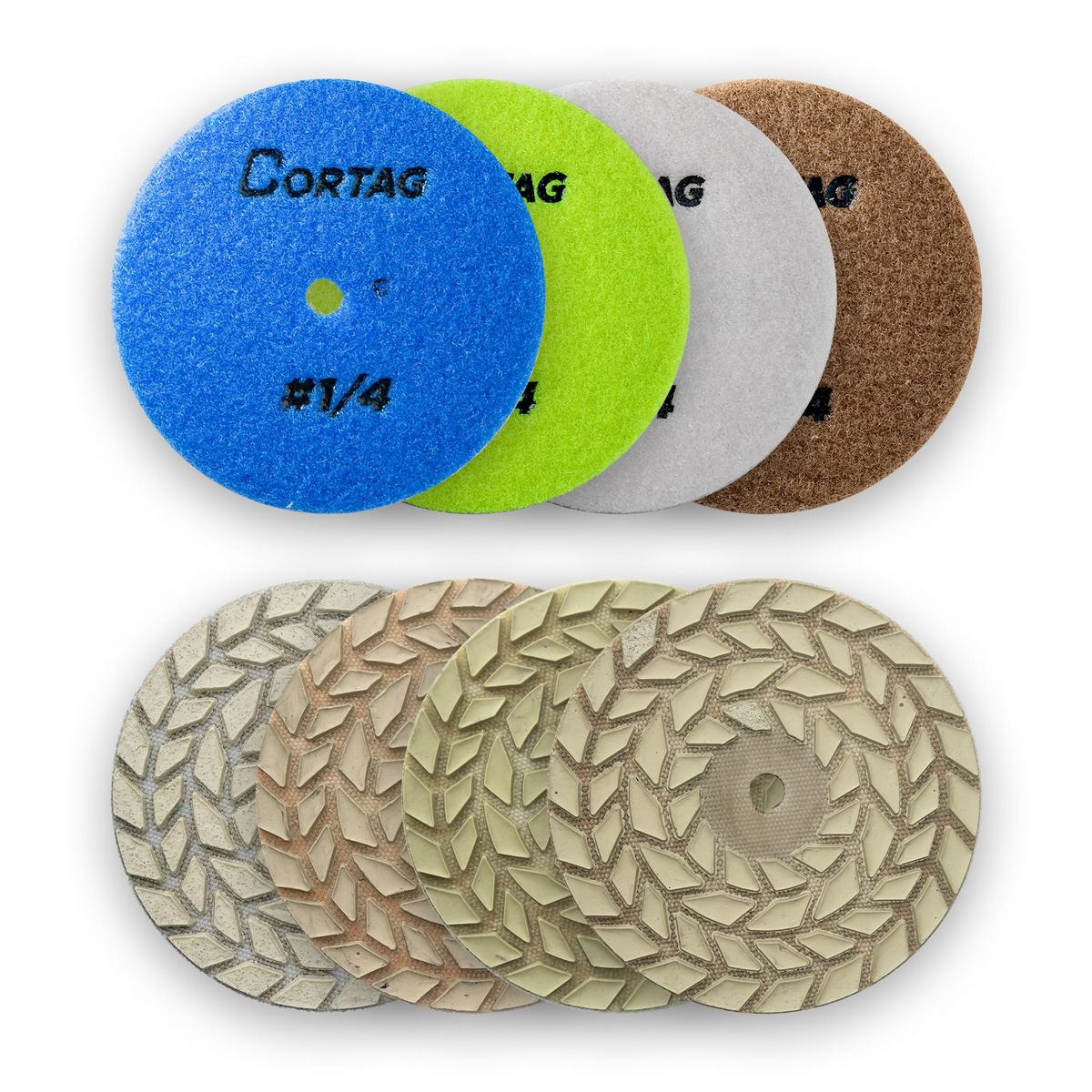 KIT DISCO DIAM POLIMENTO 100MM 4 PASSOS