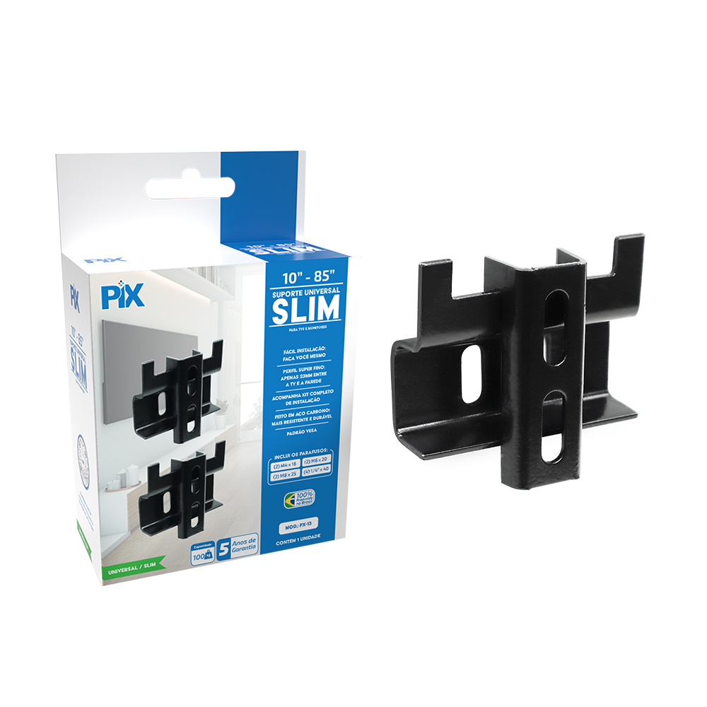 SUPORTE P/TV PLASMA/LCD UNIVER SLIM 85P