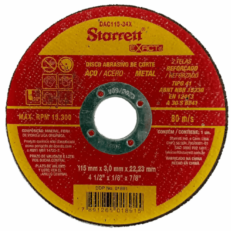 DISCO DE CORTE 14X1/8X1″ METAL POLICORTE