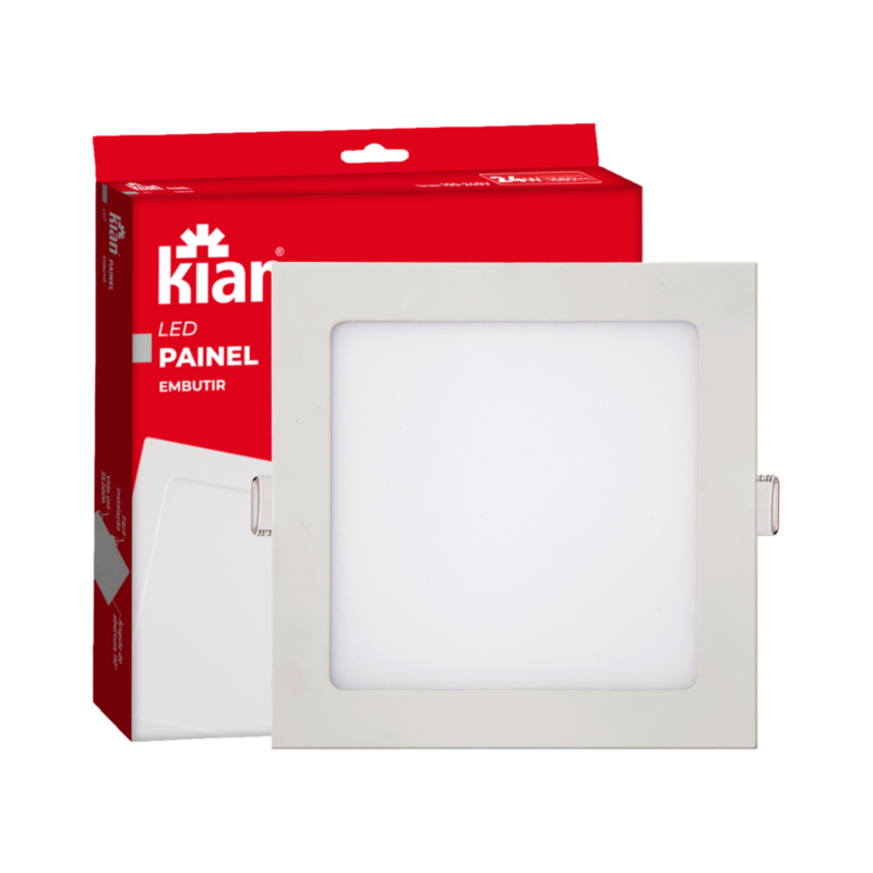 PAINEL LED EMB QUAD 29,3CM 24W 6K BR ECO