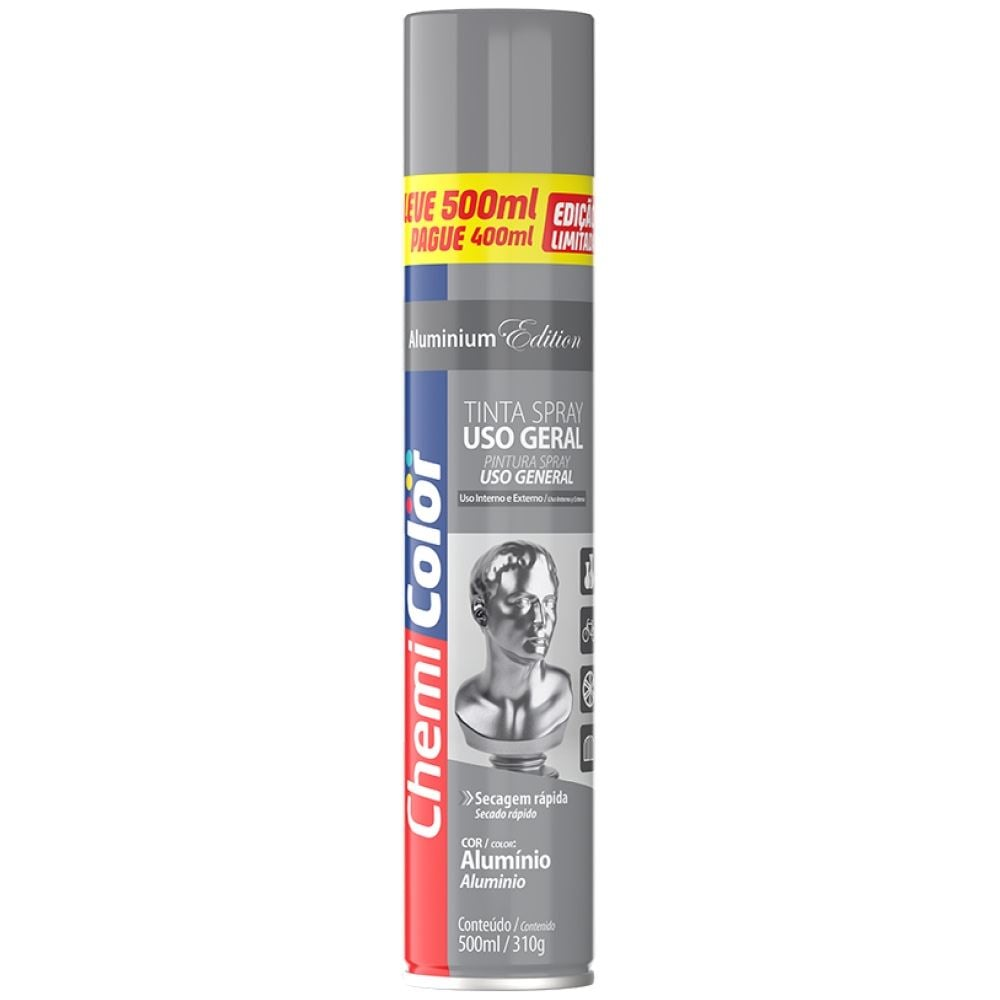 TINTA SPRAY U.G ALUMINIO 500ML 310GR