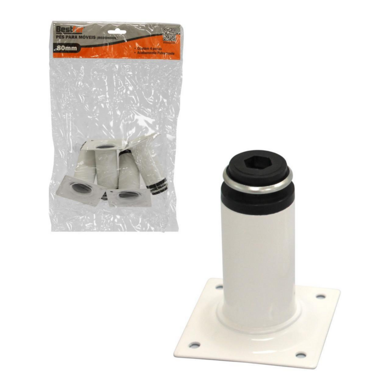 PES P/MOVEIS PP RED BR 08CM C/04PC