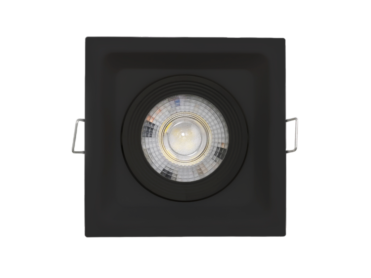SPOT LED EMB QUAD 5W MOV RECUADO 6K PT
