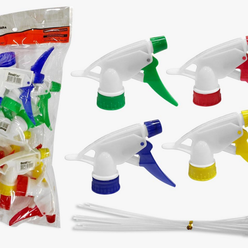 GATILHO SPRAY P/GARRAFA PET C/10PC